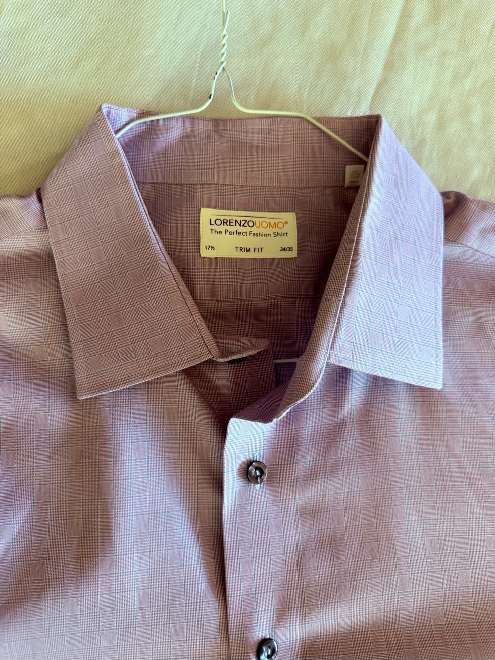 Lorenzo Uomo Lavender Trim Fit Dress Shirt